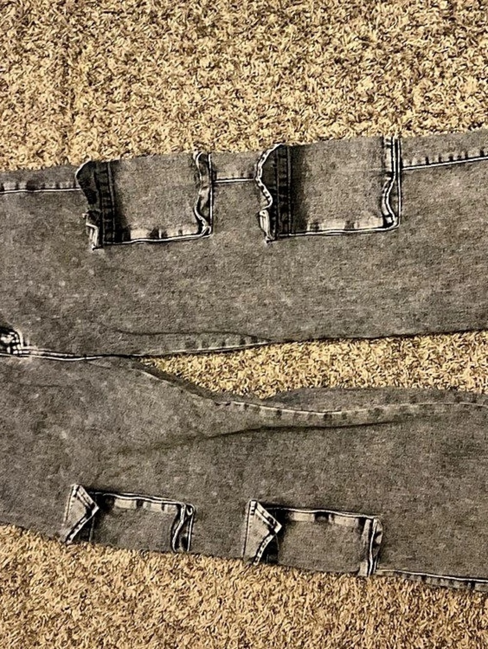 Gray Cargo Jeans